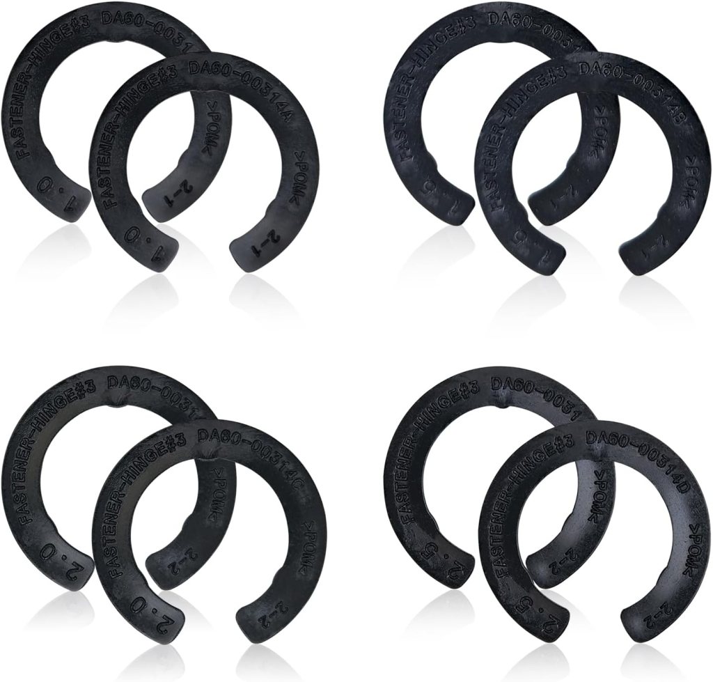 8 Pcs Upgraded DA99-04158A Hinge Shim Refrigerator Door Height Adjustment Kits, Replacement Parts for Samsung 3282540, DA60-00314C, PS6448337 AP5668209,4 Different Thickness