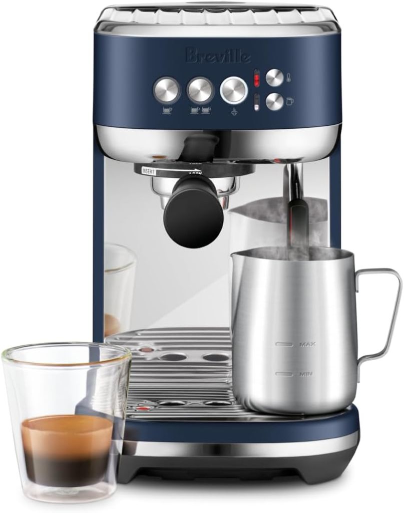 Breville the Bambino Plus Espresso Machine with Auto Milk Frother, Espresso Maker with Seconds Heat Up, Cappuccino  Latte Machine for Home, BES500BSS, Brushed Stainless Steel