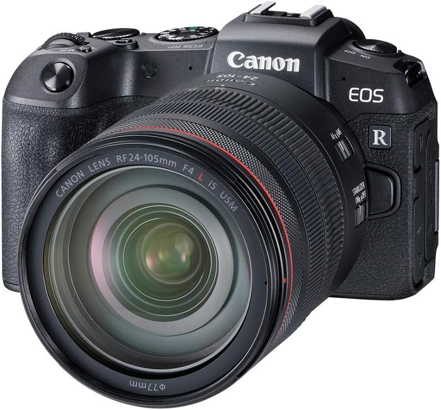 Canon EOS RP Full-Frame Mirrorless Interchangeable Lens Camera + RF24-105mm Lens F4-7.1 is STM Lens Kit- Compact and Lightweight for Traveling and Vlogging, Black (3380C132) Canon EOS RP Full-Frame Mirrorless Interchangeable Lens Camera + RF24-105mm Lens F4-7.1 is STM Lens Kit- Compact and Lightweight for Traveling and Vlogging, Black (3380C132)