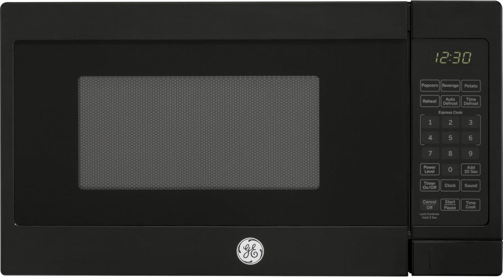 GE GCST07N1WSS Microwave Oven, 700-watt 6 Auto Cooking Settings, Kitchen Essentials for The Countertop, Dorm Room or Apartment, Child-Lock Technology 0.7 Cu. Ft, Stainless Steel