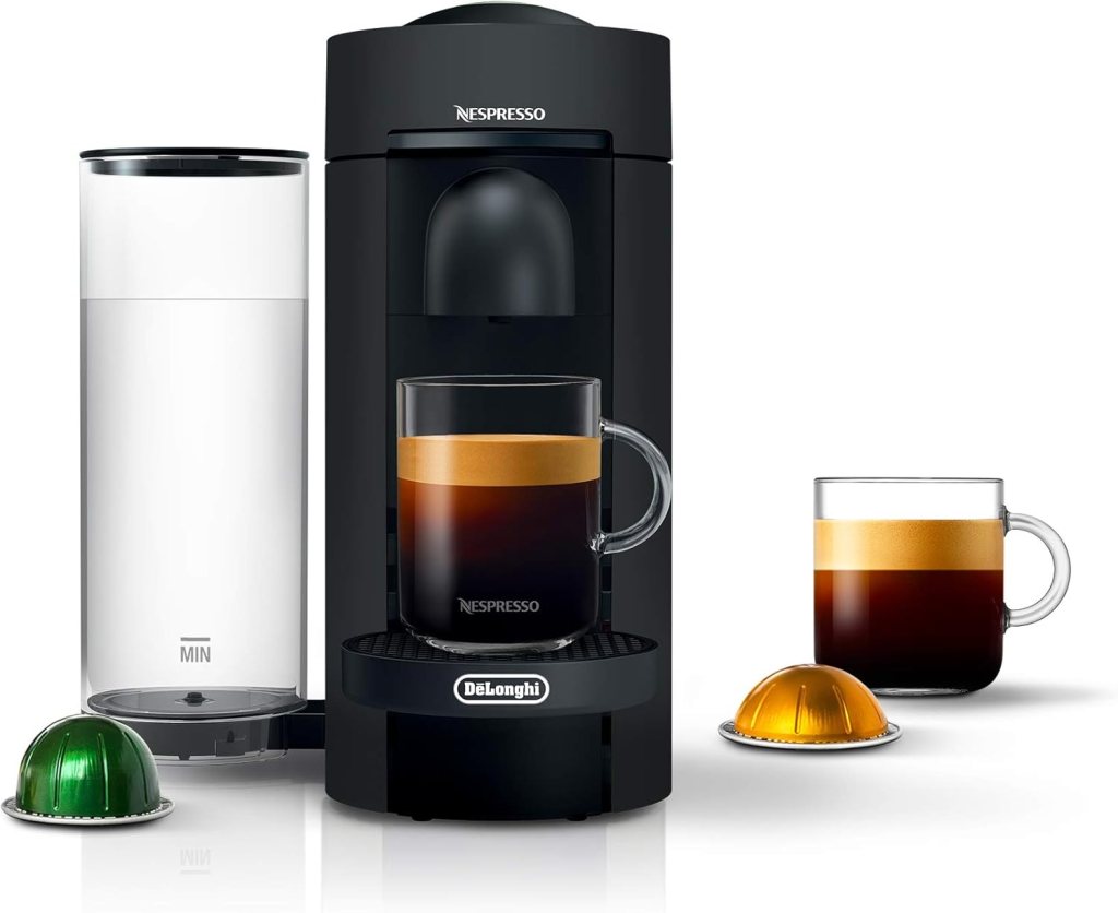 Nespresso Vertuo Plus Coffee and Espresso Maker by DeLonghi, Grey