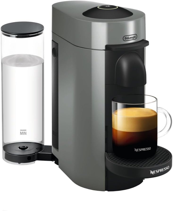 Nespresso Vertuo Plus Coffee and Espresso Maker by DeLonghi, Grey