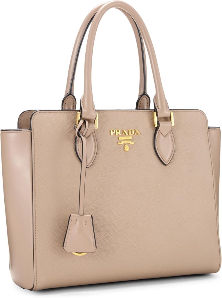 Prada, Pre-Loved Pink Saffiano Convertible Handbag Small, Pink : Luxury Stores