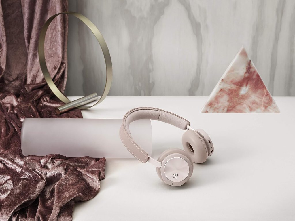 Bang  Olufsen Beoplay H8i Wireless Bluetooth On-Ear Headphones with Active Noise Cancellation, Transparency Mode and Microphone - Pink