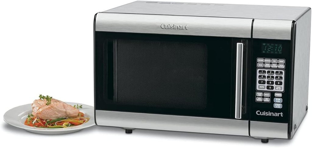 Cuisinart CMW-100 1-Cubic-Foot Stainless Steel Microwave Oven, Brushed Chrome
