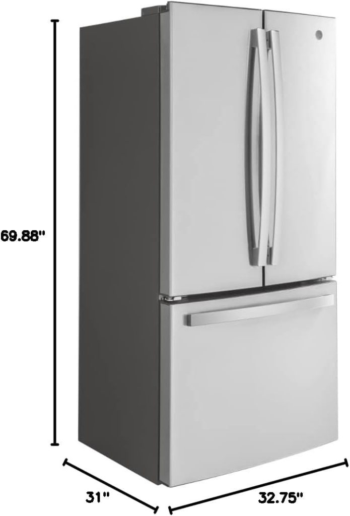 GE 18.6 cu. ft. French Door Refrigerator in Fingerprint Resistant Stainless Steel Counter Depth ENERGY STAR