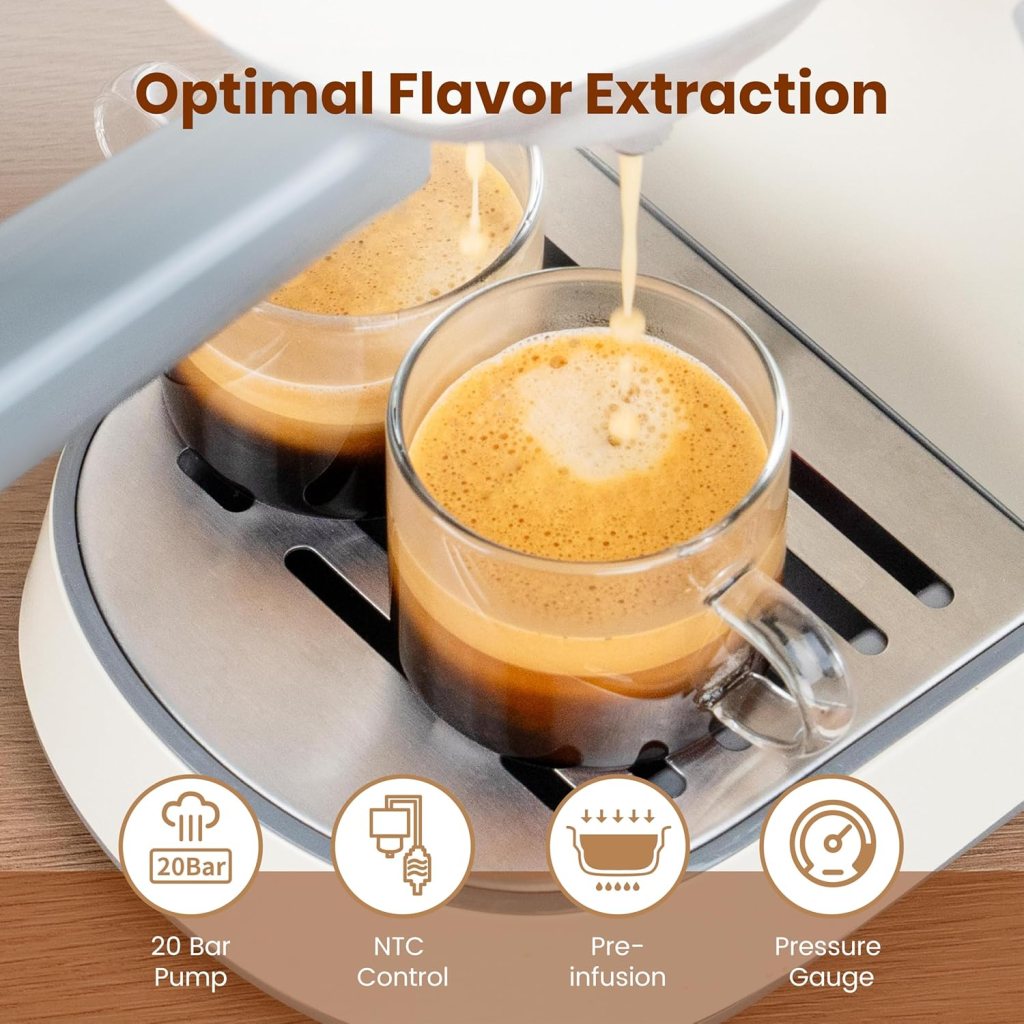 Gevi Espresso Machine 20 Bar with Grinder, Professional Espresso Maker with 35 Precise Grind Settings Burr Coffee Grinders Combos, Super-Automatic Espresso Machines, Gift for Coffee Lover Gevi Espresso Machine 20 Bar with Grinder, Professional Espresso Maker with 35 Precise Grind Settings Burr Coffee Grinders Combos, Super-Automatic Espresso Machines, Gift for Coffee Lover