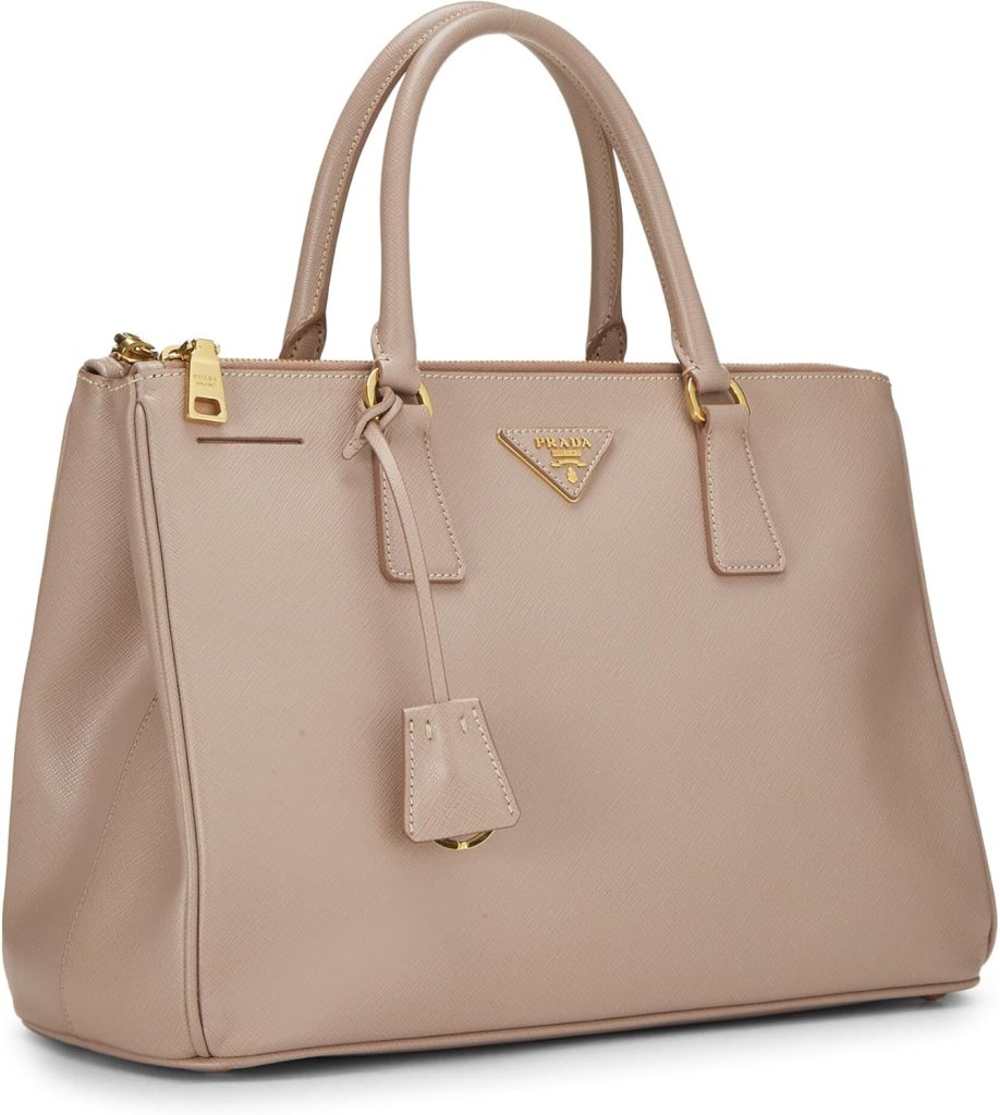 Prada, Pre-Loved Beige Saffiano Executive Tote Medium, Beige : Luxury Stores