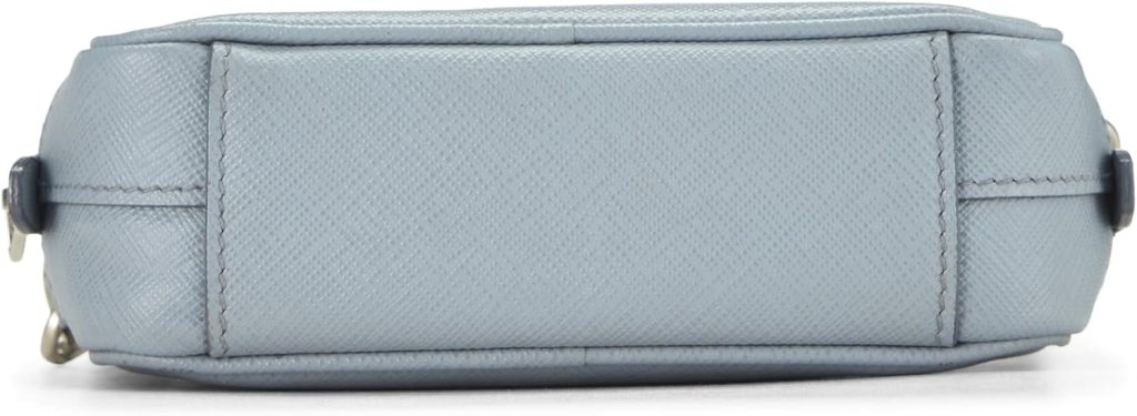 Prada, Pre-Loved Blue Saffiano Camera Bag Mini, Blue : Luxury Stores Prada, Pre-Loved Blue Saffiano Camera Bag Mini, Blue : Luxury Stores
