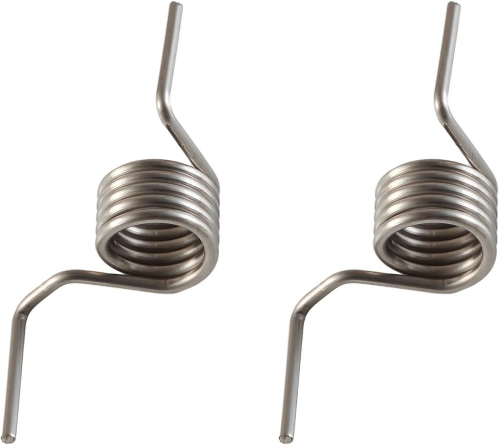 2 Pack Refrigerator Spring For Kenmore Elite Compatible With 795.741053.010 795.71063.011 Counter Clockwise Wound Door Repair French Heavy Duty Steel