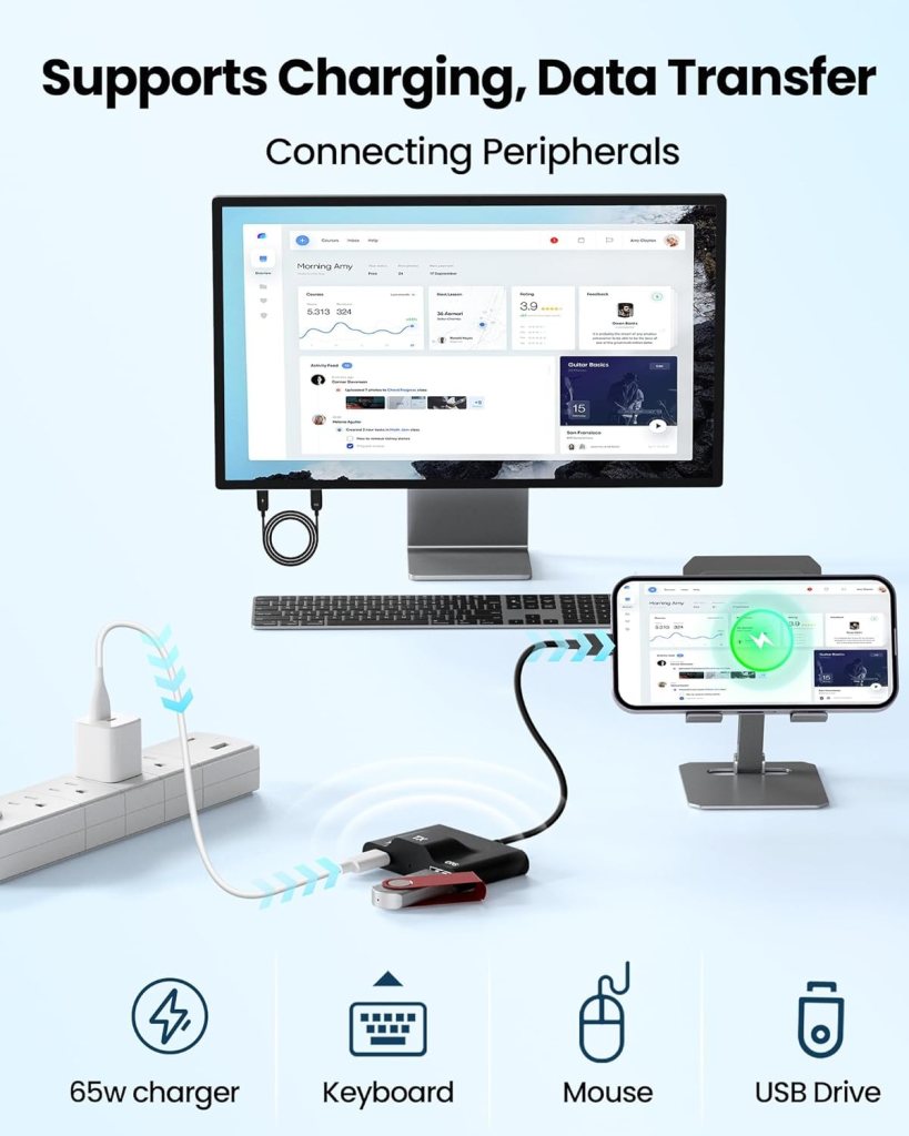 2024 Upgraded Wireless HDMI Transmitter and Receiver,USB C to HDMI Extender Kit Extender Streaming Video/Audio to TV/Projector/Monitor,Suitable for iPhone 15 /iPad/MacBook/Smartphone/Notebook 2024 Upgraded Wireless HDMI Transmitter and Receiver,USB C to HDMI Extender Kit Extender Streaming Video/Audio to TV/Projector/Monitor,Suitable for iPhone 15 /iPad/MacBook/Smartphone/Notebook