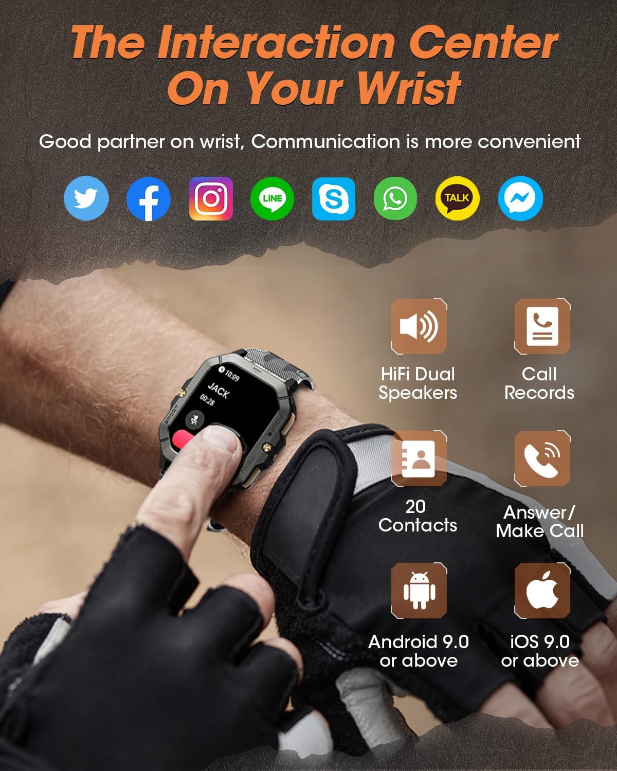 Military Smart Watches for Men (Answer/Make Calls) - Image 5