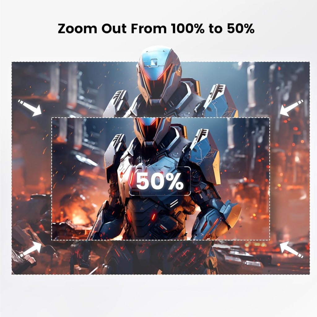 [Electric Focus  Auto Keystone] Mini Projector with WiFi Bluetooth, PUTRIMS Portable 1080P Support Movie Projector 145° Rotatable 50% Zoom Fully Sealed Small Projector for Phone TV Stick HDMI USB