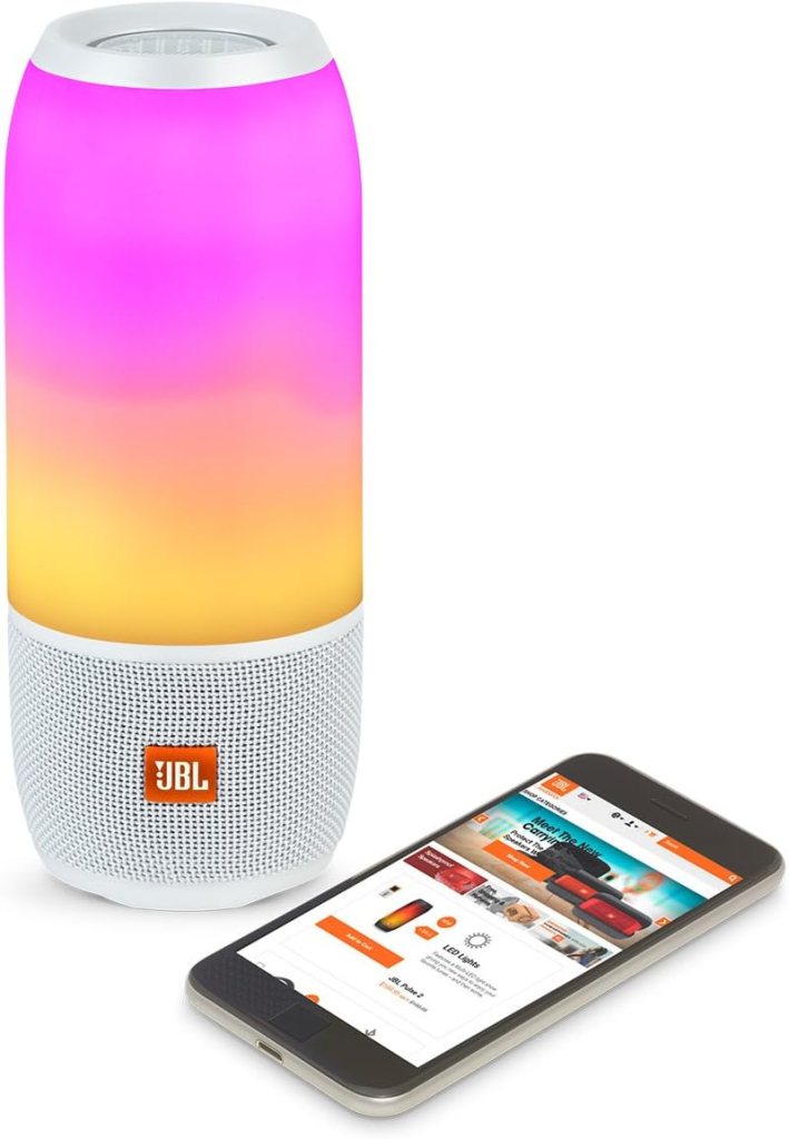 JBL Pulse 3 Portable Bluetooth Speakers - Pair (White)