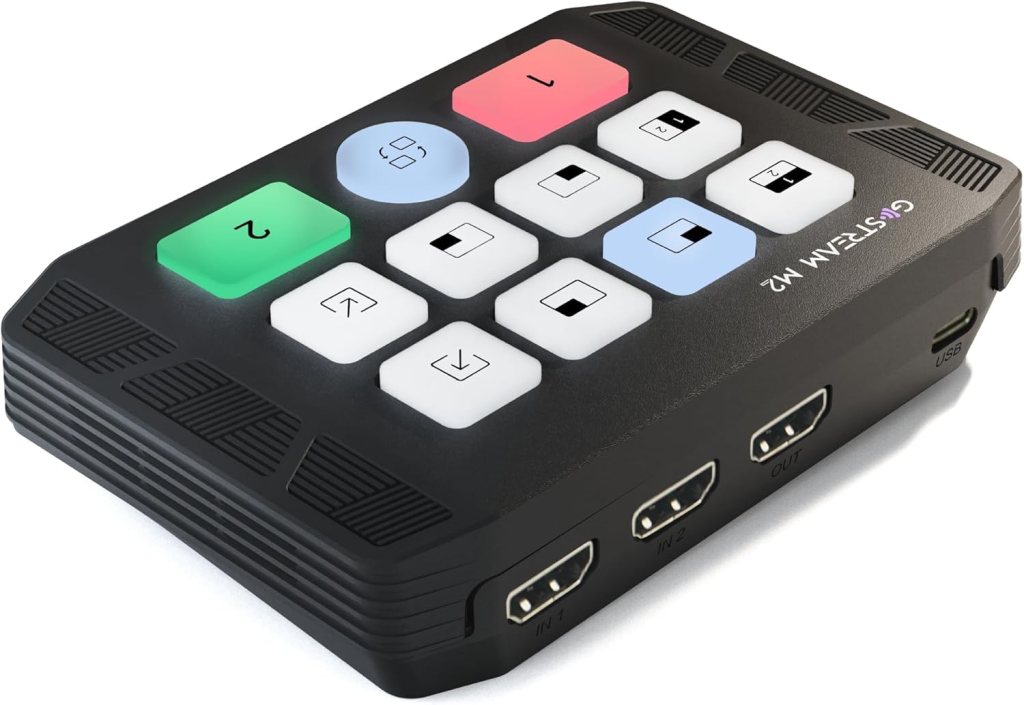 Osee GoStream M2 Capture Card, Dual 4K HDMI Input Capture Card for Streaming, USB 3.0 Audio Video Capture Card Record in 1080P 60FPS Low Latency, Compatible with PS5/PS4/Xbox/Switch in OBS, YouTube