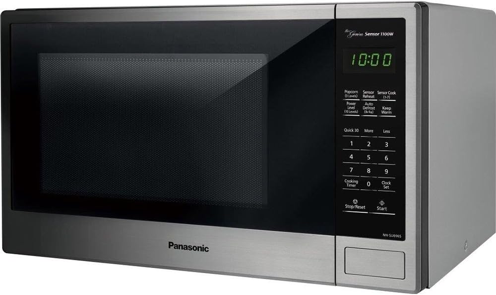 Panasonic NN-SU696S Microwave Oven, 1.3 Cft, Stainless Steel/Silver Panasonic NN-SU696S Microwave Oven, 1.3 Cft, Stainless Steel/Silver