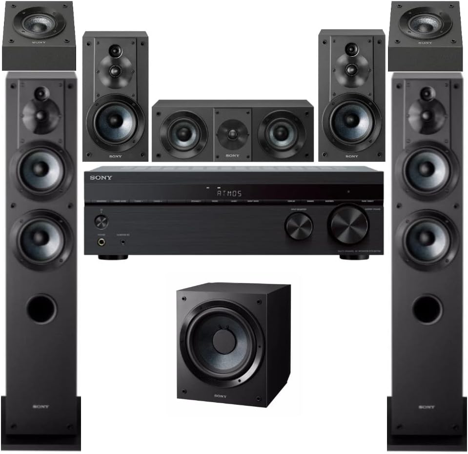 Sony STR-DH790 7.2-ch Receiver, 4K HDR, Dolby Vision, Dolby Atmos, DTS:X, Bluetooth with Complete SONY 8 Speaker System Bundle Sony STR-DH790 7.2-ch Receiver, 4K HDR, Dolby Vision, Dolby Atmos, DTS:X, Bluetooth with Complete SONY 8 Speaker System Bundle