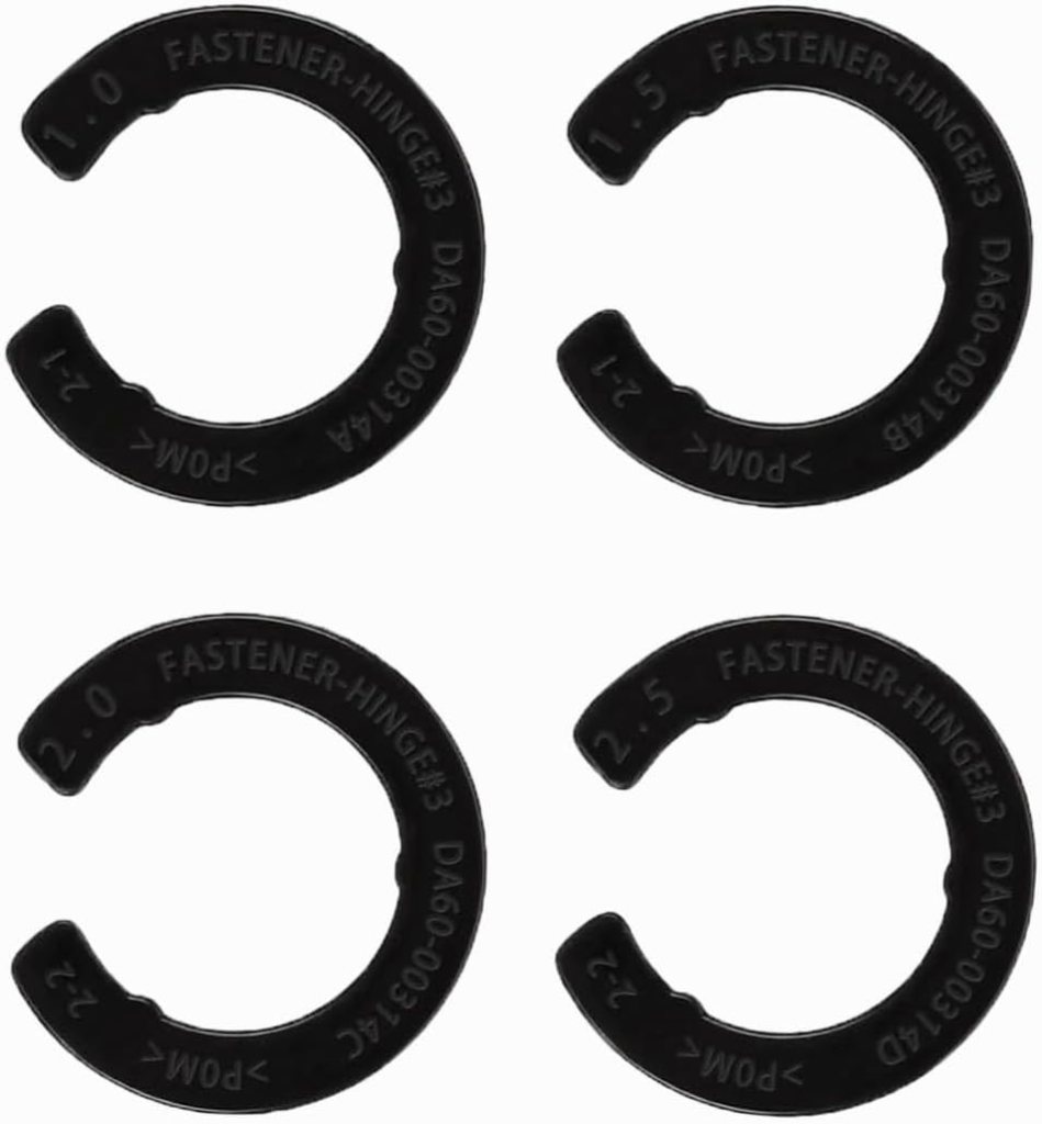 4PCS Upgraded DA99-04158A Hinge Shim Refrigerator Door Height Adjustment Kits,Replacement Parts for Samsung Refrigerator 3282540,DA60-00314C,PS6448337,AP5668209,4 Different Thickness (4)