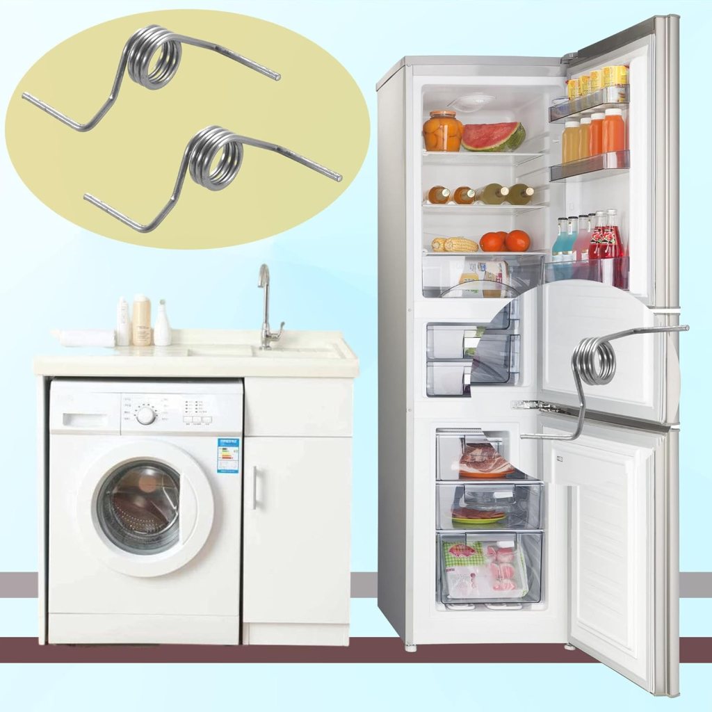 French Refrigerator Door Metal Torsion Spring for Samsung Refrigerators Models DA81-01345B Compatible Models RF267AFWP RF267HERS RF268ABBP RF268ABPN RF268ABRS RF268ABWP (2 Pcs)