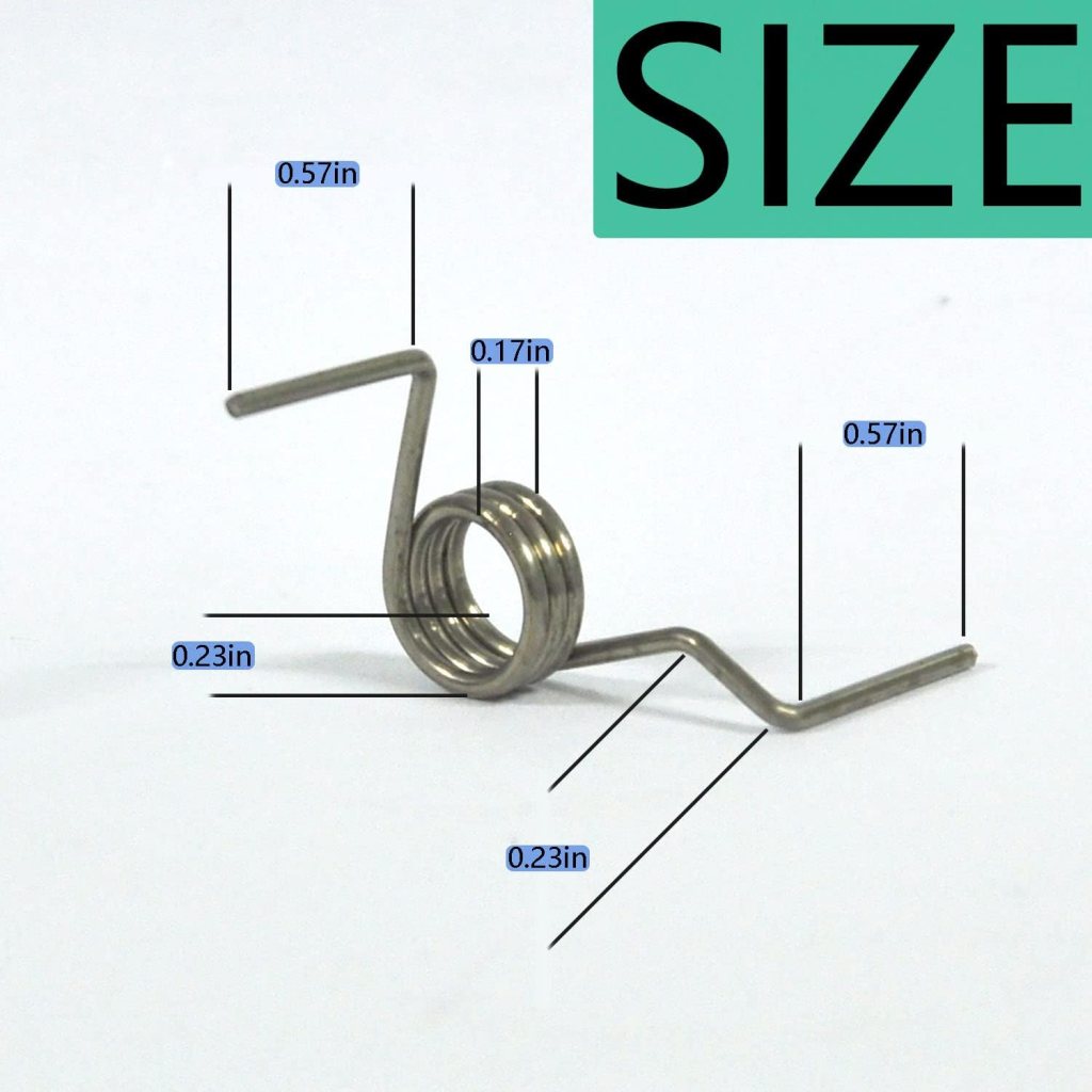 French Refrigerator Door Metal Torsion Spring for Samsung Refrigerators Models DA81-01345B Compatible Models RF267AFWP RF267HERS RF268ABBP RF268ABPN RF268ABRS RF268ABWP (2 Pcs)