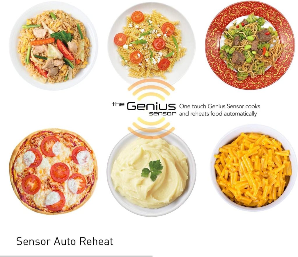 Panasonic NN-SN75LW cu.ft Cyclonic Inverter Countertop Microwave Oven 1250Watt Power with Genius Sensor Cooking, 1.6 cft, White