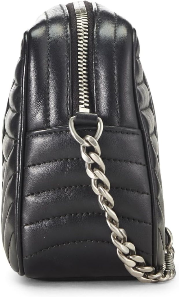 Prada, Pre-Loved Black Calfskin Diagramme Camera Bag Medium, Black : Luxury Stores