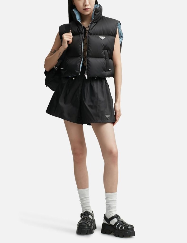 Prada, Re-Nylon Shorts, 26, Black : Luxury Stores