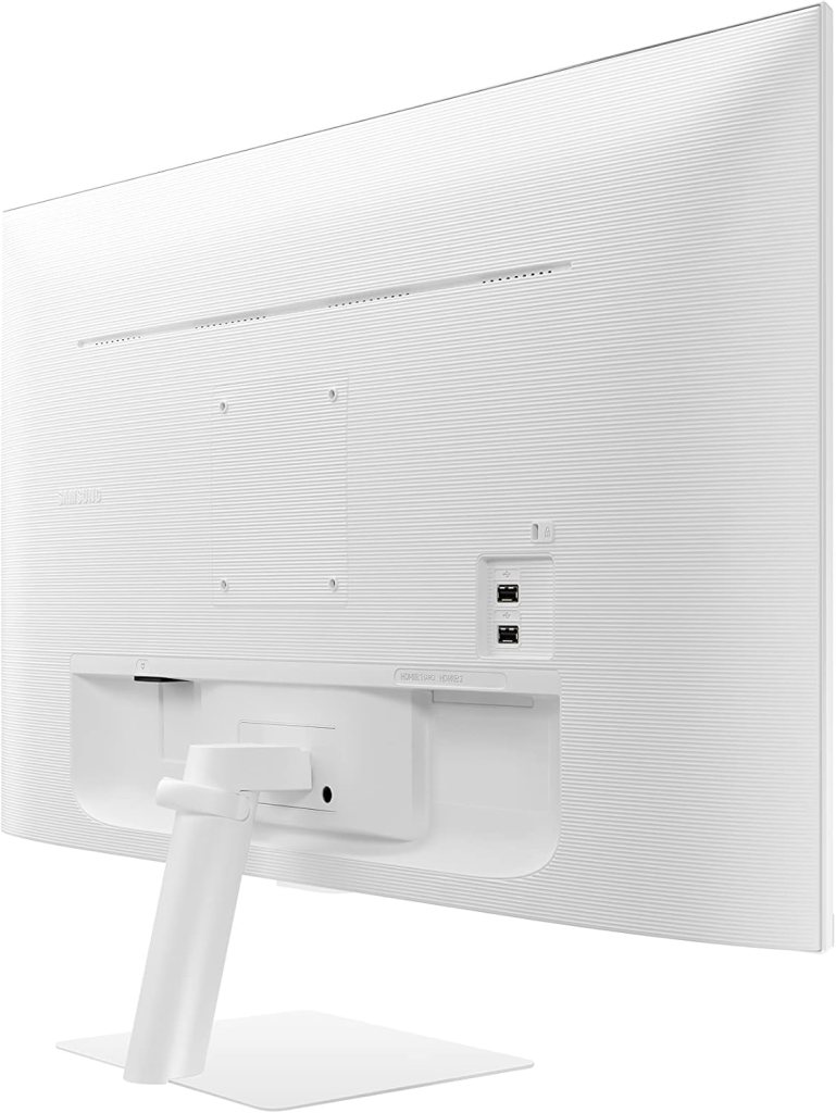 SAMSUNG 27 M50B Series FHD Smart Monitor w/Streaming TV, 4ms, 60Hz, HDMI, HDR10, Watch Netflix, YouTube and More, Slimfit Camera, IoT Hub, Mobile Connectivity, 2022, LS27BM501ENXZA, White