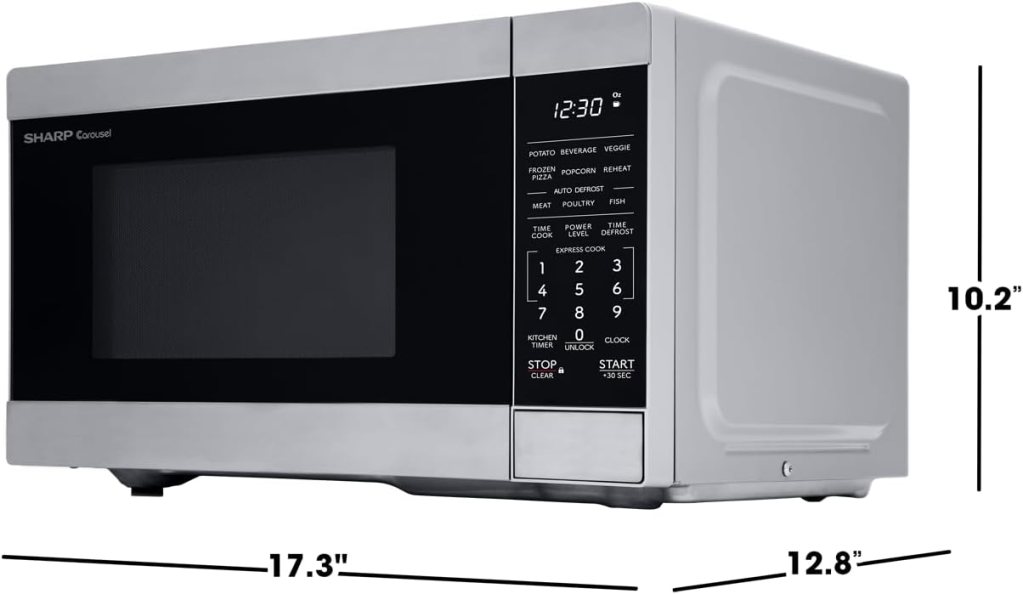SHARP SMC0761KS Oven Countertop Microwave, 0.7 CuFt, Stainless Steel