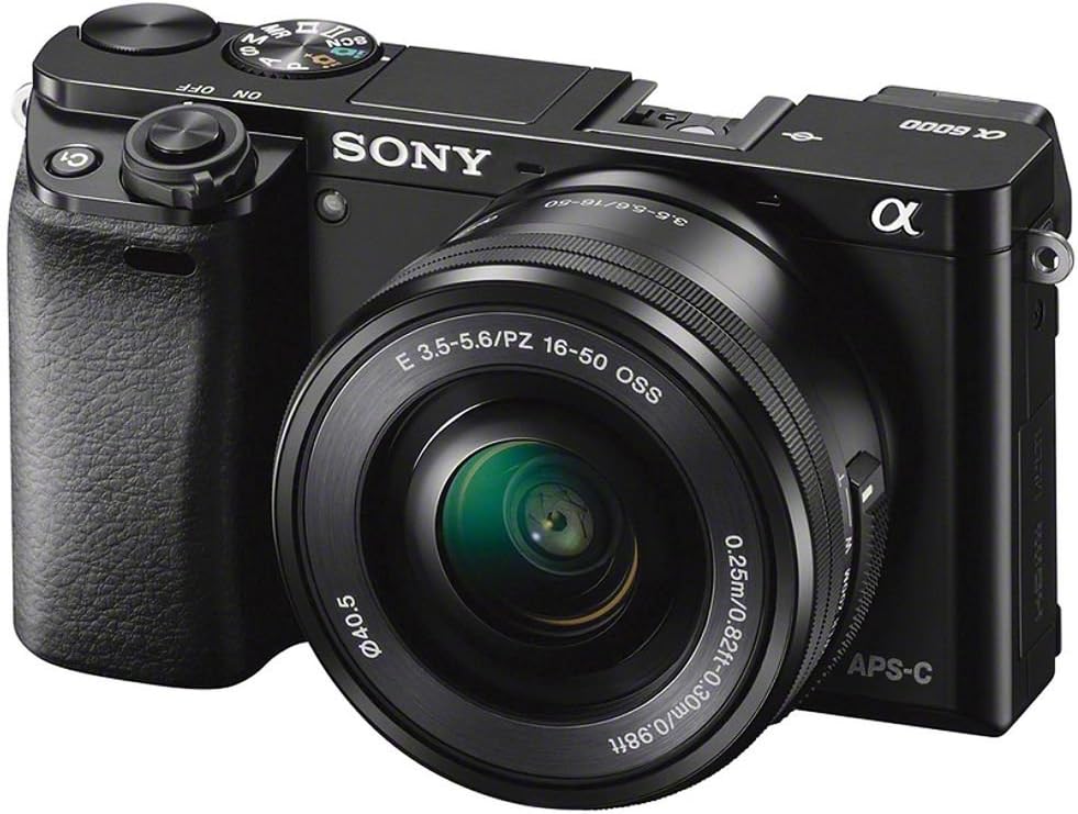 Sony Alpha a6000 Mirrorless Digital Camera 24.3MP SLR Camera with 3.0-Inch LCD (Black) w/16-50mm Power Zoom Lens