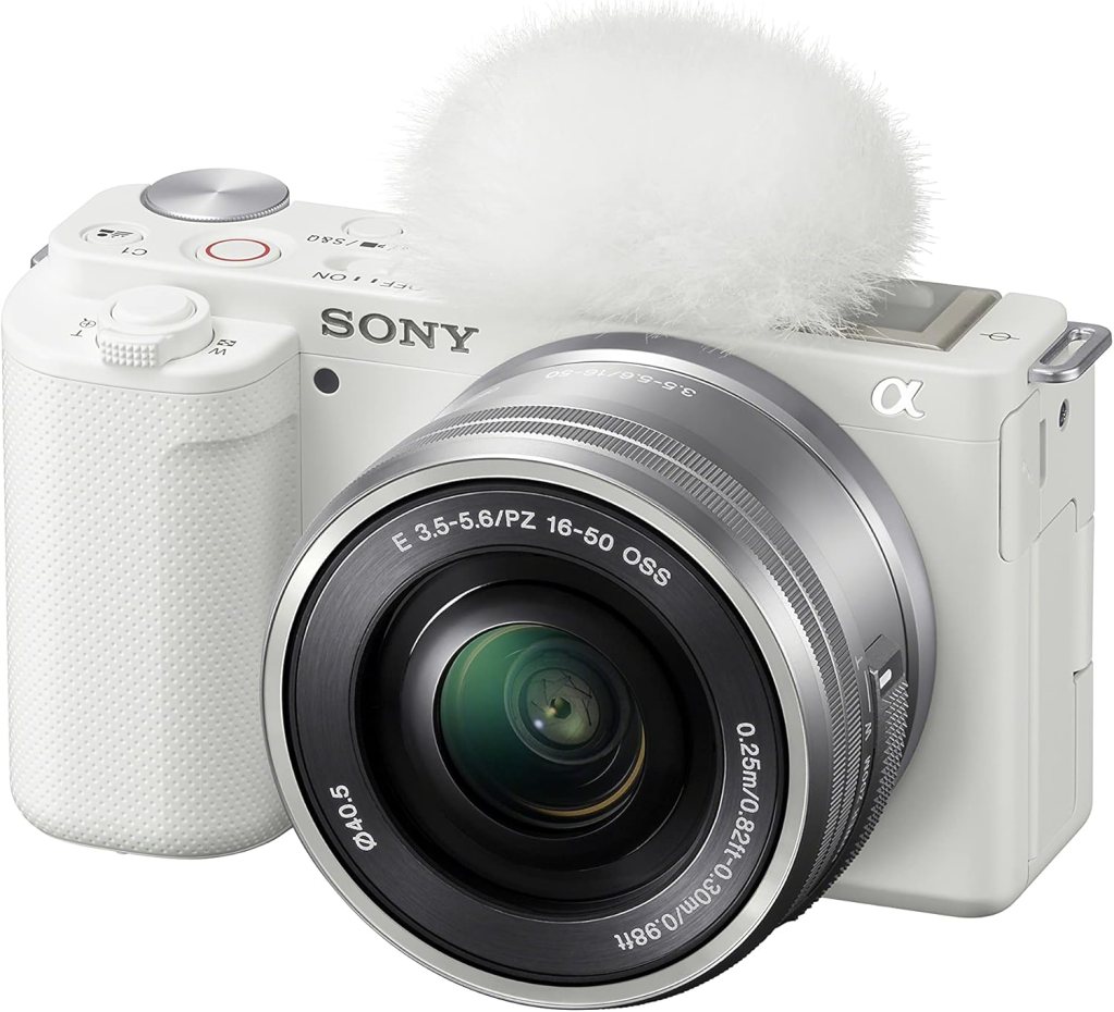 Sony Alpha ZV-E10 - APS-C Interchangeable Lens Mirrorless Vlog Camera - White Sony Alpha ZV-E10 - APS-C Interchangeable Lens Mirrorless Vlog Camera - White