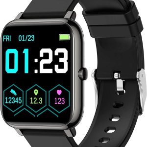 KALINCO Smart Watch, Fitness Tracker with Heart Rate Monitor