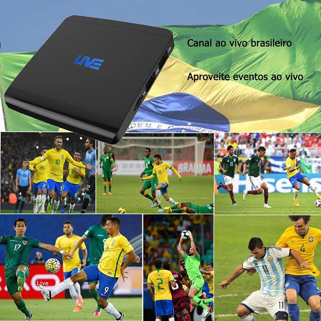 Android Box with 8600+ 4K Live Videos Built-in Dual Band 2.4G/5G WiFi, 4K HDR Video