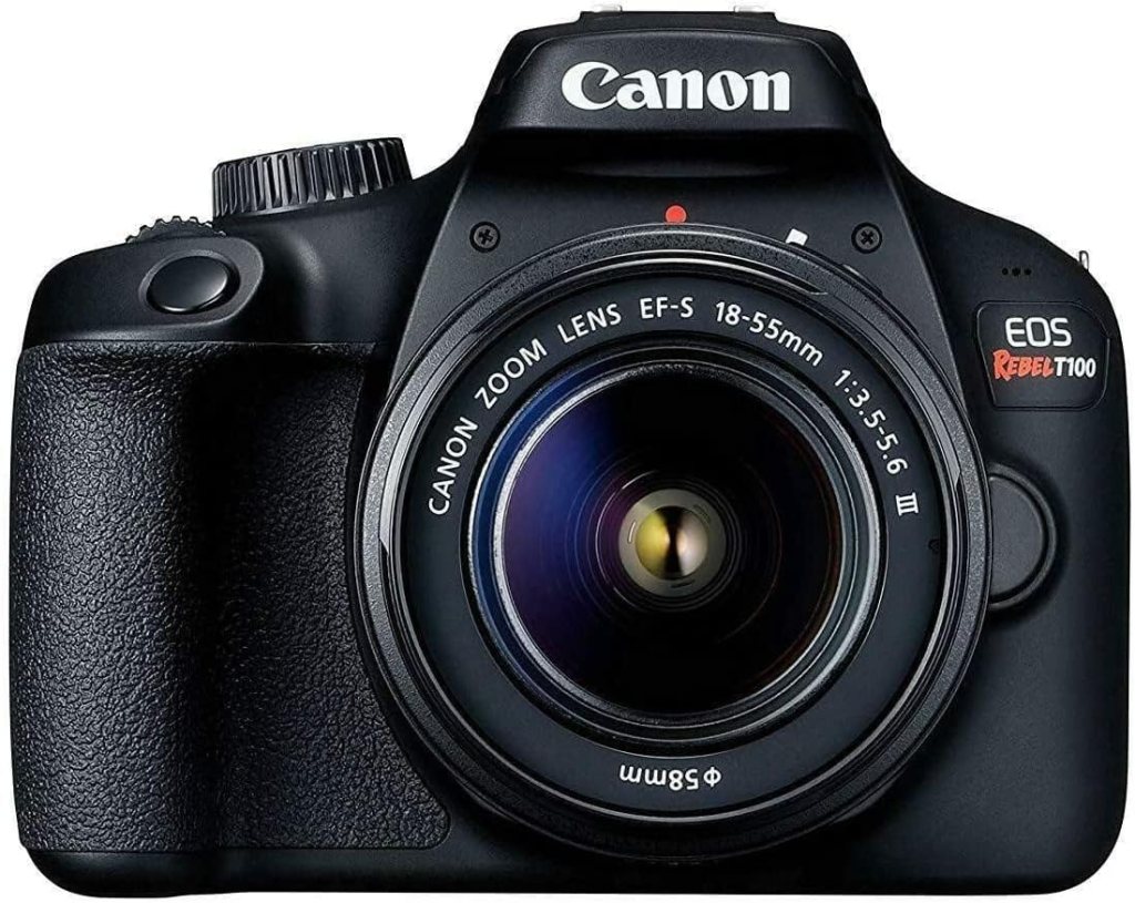 Canon EOS Rebel T100 EF-S 18-55MM F/3.5-5.6 is II Lens KIT (Renewed)