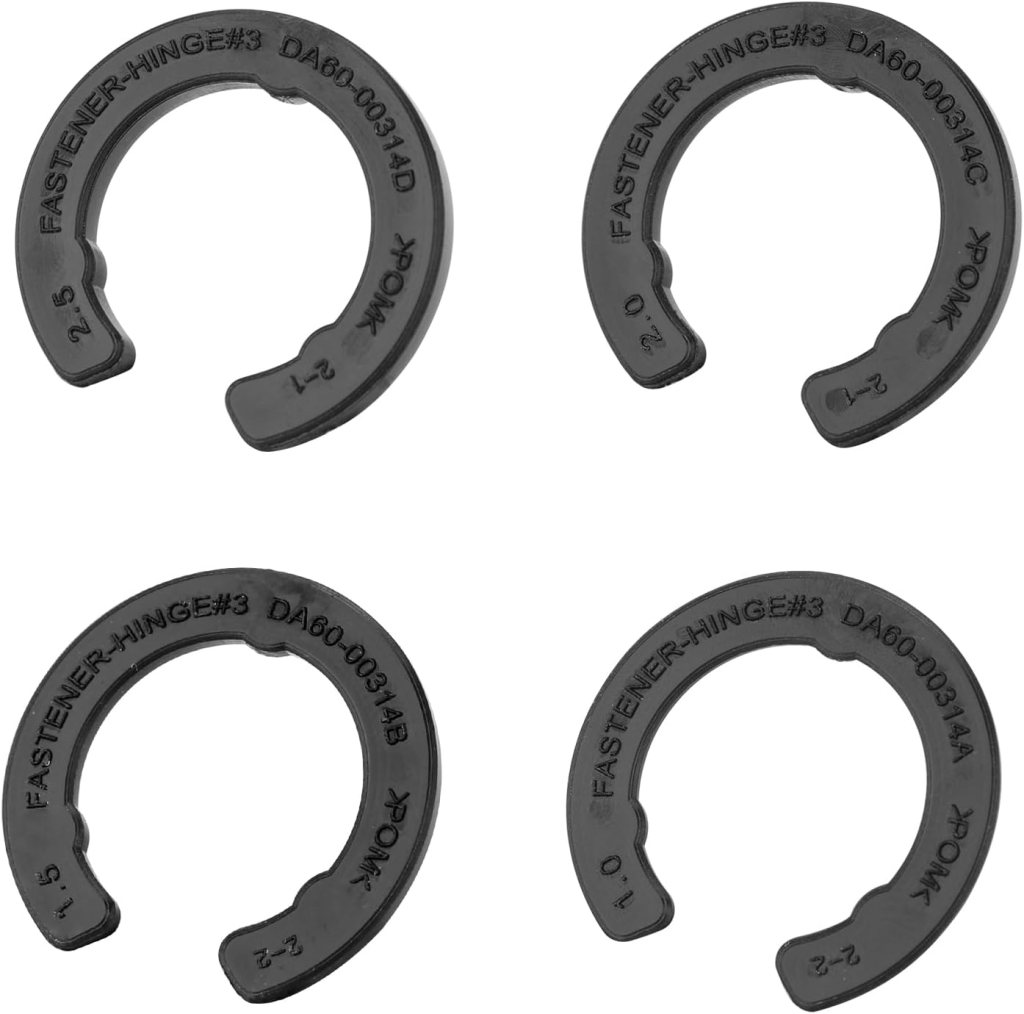 DA99-04158A Refrigerator Door Hinge Shim Kit, For Samsung Refrigerator Door Height Adjustment(4 different thicknesses shims) Replacement Parts DA60-00314C,3282540,PS6448337 DA99-04158A,AP5668209