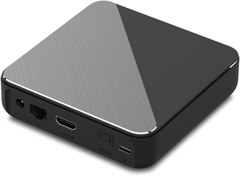 Dune HD Homatics Box R Plus Android TV Box, Media Player, Chromecast, Mini PC, Netflix in Dolby Vision  Atmos, 4GB/32GB, AV1, Wi-Fi 6, 1Gbit, ISO 4K DV P7 FEL MKV AFR, HDR10+, DTS