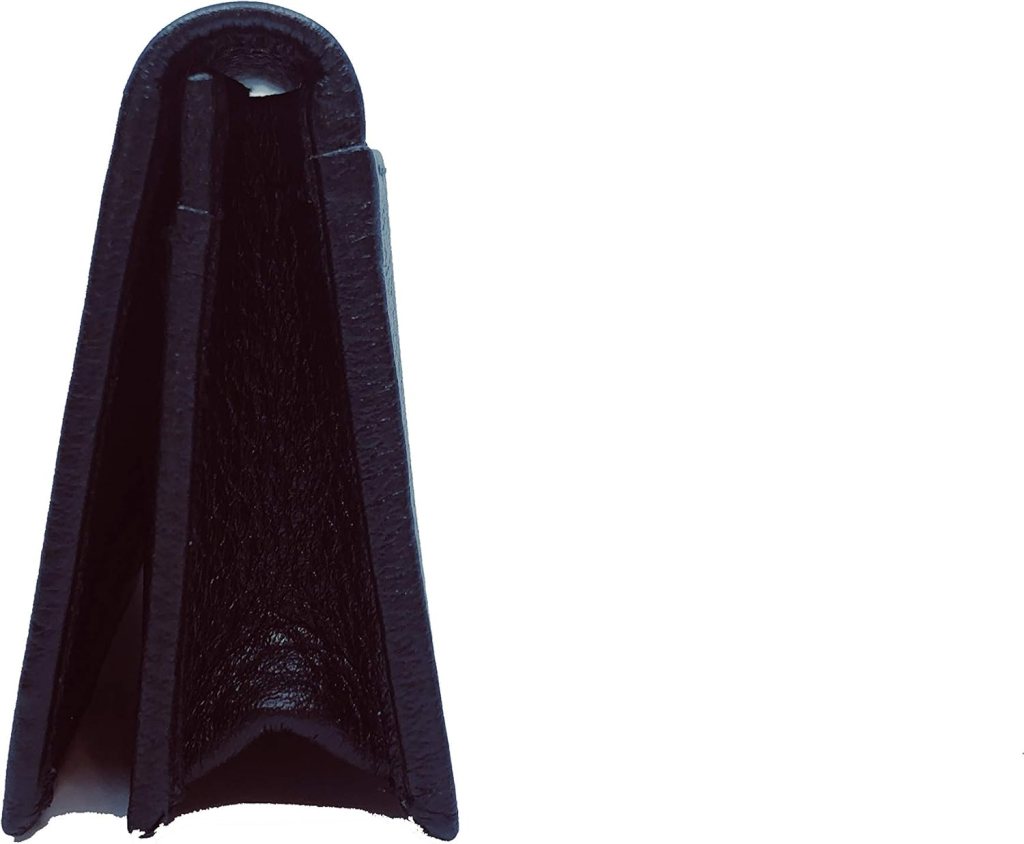 Prada Black Vitello Grain Soft Calf Leather Credit Card Case Wallet 1MC122