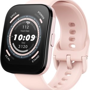 Amazfit Renewed Bip 5 Smart Watch for Men & Women, Alexa Built-in, GPS, Bluetooth Call, Refurbished Health Fitness Tracker, Pink