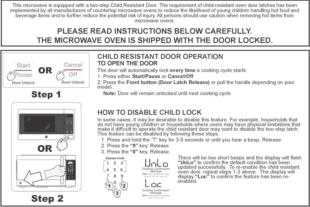 GE ‎JEM3072SHSS Microwave Oven 700 Watts, Auto or Manual Defrost Option, Kitchen Essentials for The Countertop, 0.7 Cubic Feet Capacity, Stainless Steel