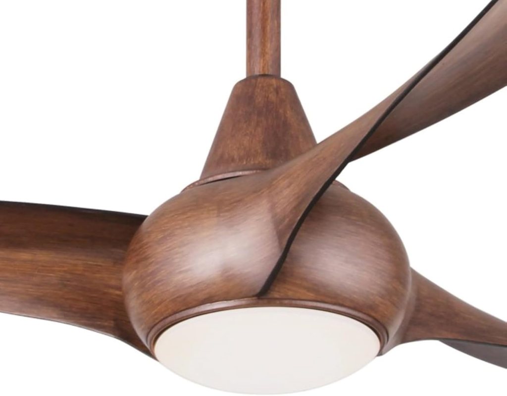 MINKA-AIRE F844-DK Light Wave 52 Inch Ceiling Fan with LED Light Kit, Brown Distressed Koa Finish