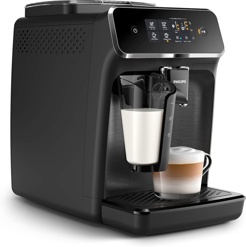 Philips 2200 Series Fully Automatic Espresso Machine w/LatteGo, Black, EP2230/14 (Renewed)
