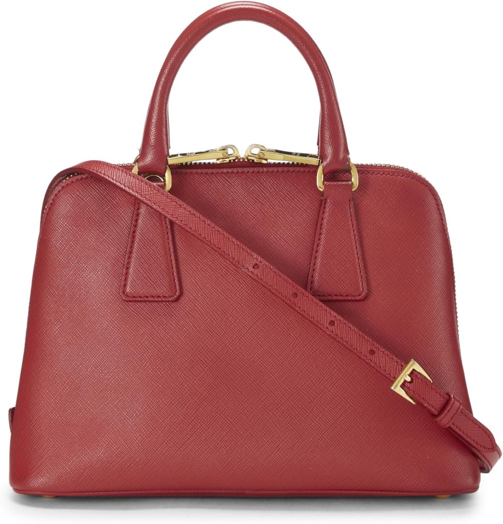 Prada, Pre-Loved Pink Saffiano Leather Promenade Small, Pink : Luxury Stores Prada, Pre-Loved Pink Saffiano Leather Promenade Small, Pink : Luxury Stores