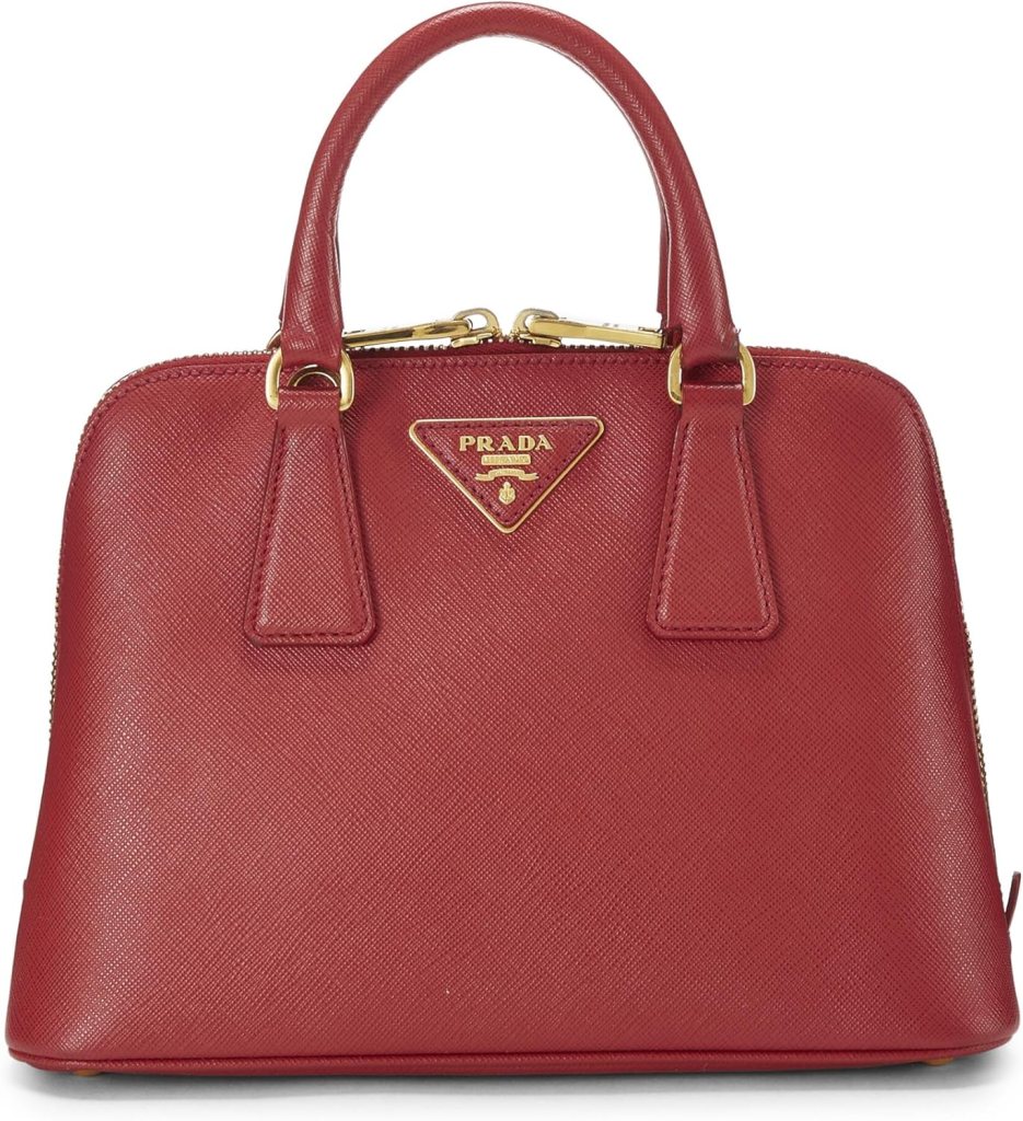 Prada, Pre-Loved Pink Saffiano Leather Promenade Small, Pink : Luxury Stores Prada, Pre-Loved Pink Saffiano Leather Promenade Small, Pink : Luxury Stores
