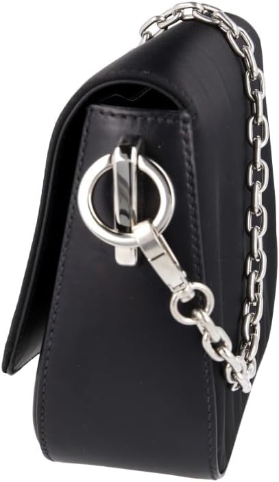 Prada Womens 1BD263 Black Leather Shoulder Bag