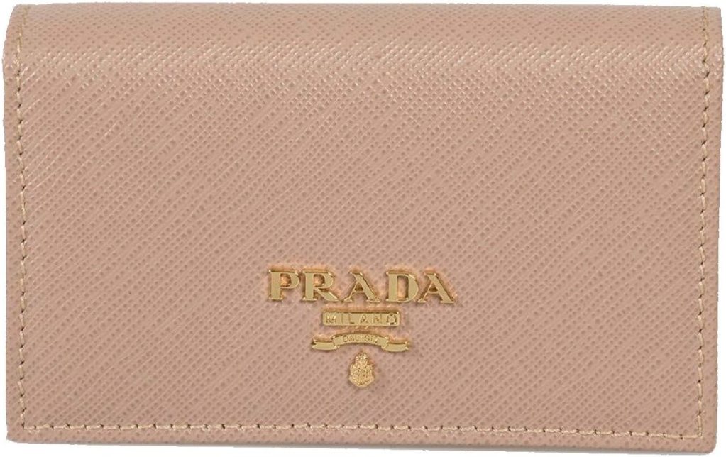 Prada Womens Beige Saffiano Leather Small Wallet 1MC122 Prada Womens Beige Saffiano Leather Small Wallet 1MC122