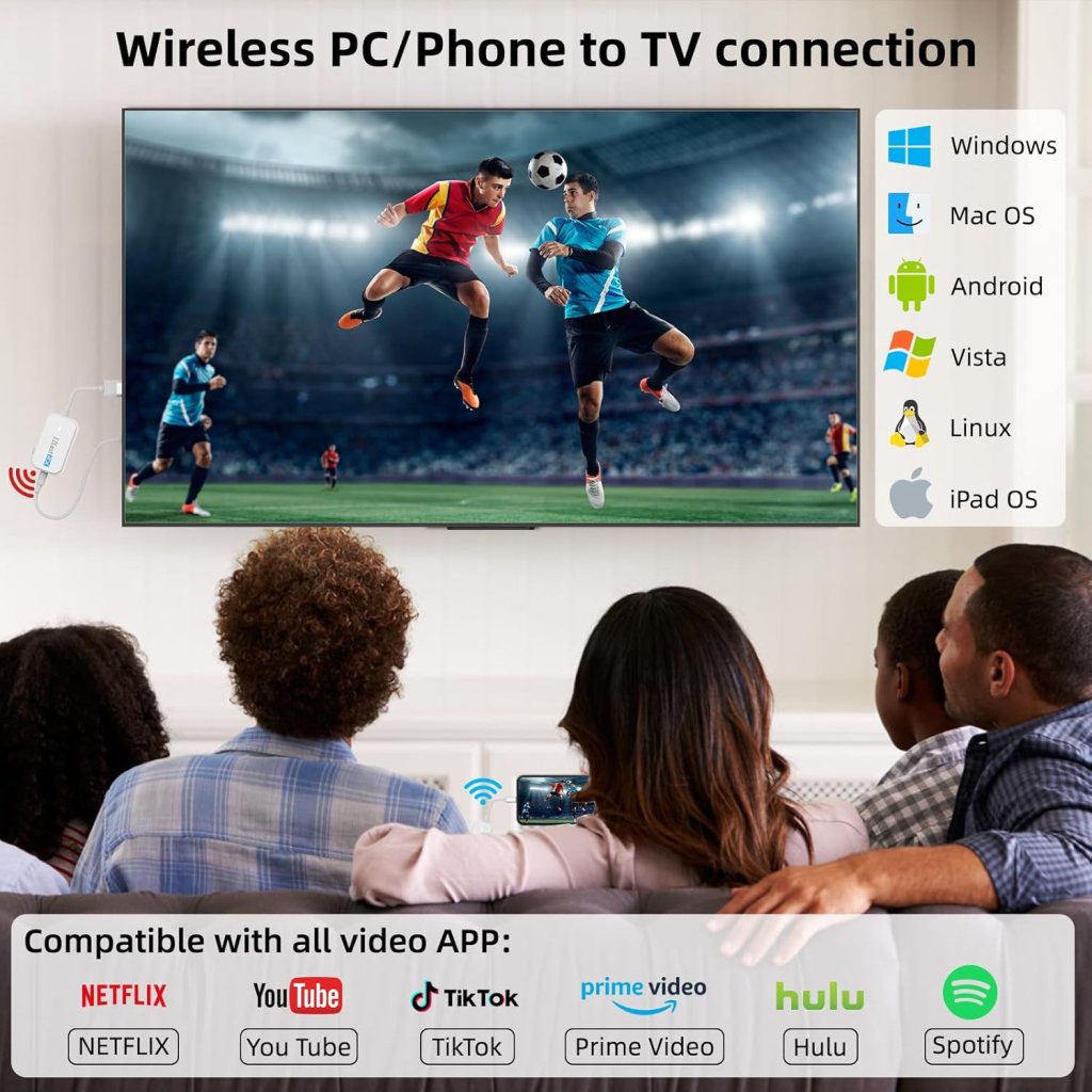 Wireless HDMI Type-C 2 Transmitter and 1 HDMI Receiver, Wireless HD Extender Kit for Streaming 2.4G5G Video Audio to Monitor from PC, Laptop, Type-C Phone, Camera, Plug and Play, 98FT/30M Wireless HDMI Type-C 2 Transmitter and 1 HDMI Receiver, Wireless HD Extender Kit for Streaming 2.4G5G Video Audio to Monitor from PC, Laptop, Type-C Phone, Camera, Plug and Play, 98FT/30M