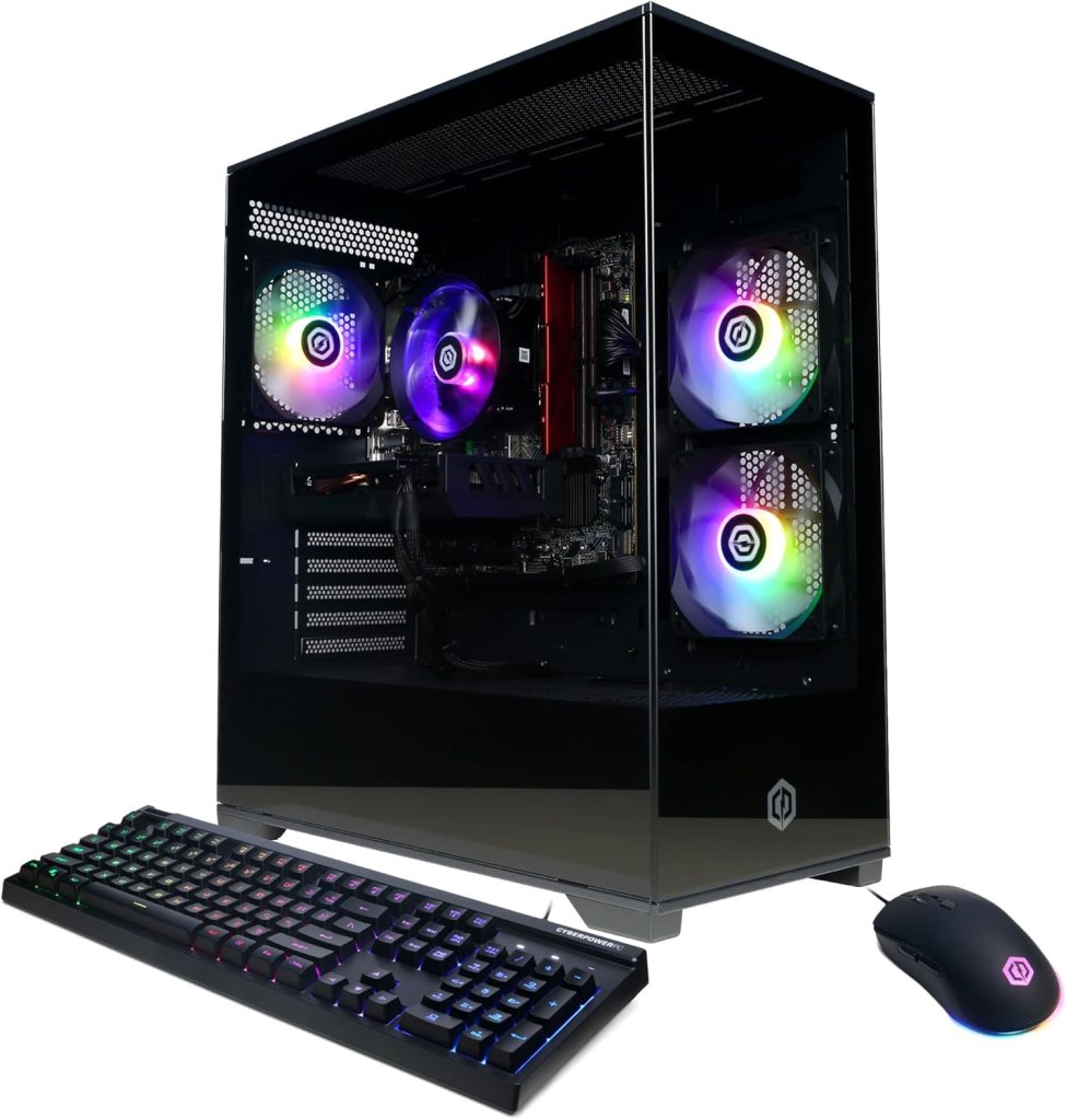 CyberPowerPC Gamer Xtreme VR Gaming PC, Intel Core i5-13400F 2.5GHz, GeForce RTX 4060 8GB, 16GB DDR5, 1TB PCIe Gen4 SSD, WiFi Ready  Windows 11 Home (GXiVR8060A24)