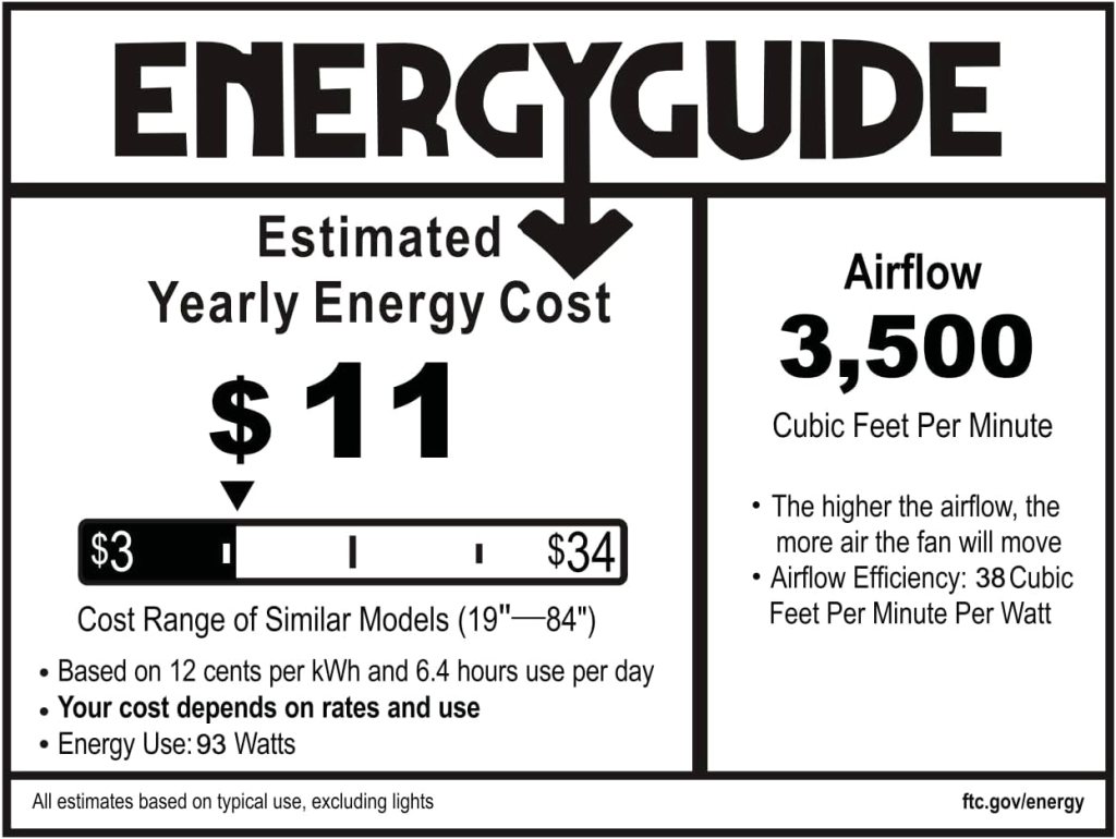 MINKA-AIRE F524-CL Roto 52 Inch 3 Blade Ceiling Fan, Coal black Finish