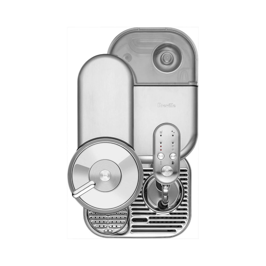 Nespresso Breville Vertuo Creatista BVE850BSS, Brushed Stainless Steel