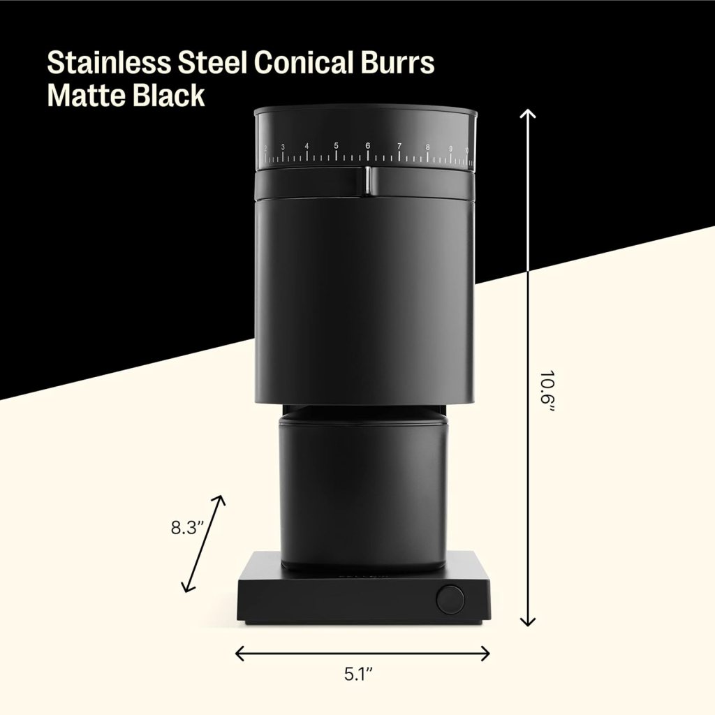 Fellow Opus Conical Burr Coffee Grinder - All Purpose Electric - Espresso Grinder with 41 Settings for Drip, French Press, Cold Brew - Matte Black Fellow Opus Conical Burr Coffee Grinder - All Purpose Electric - Espresso Grinder with 41 Settings for Drip, French Press, Cold Brew - Matte Black